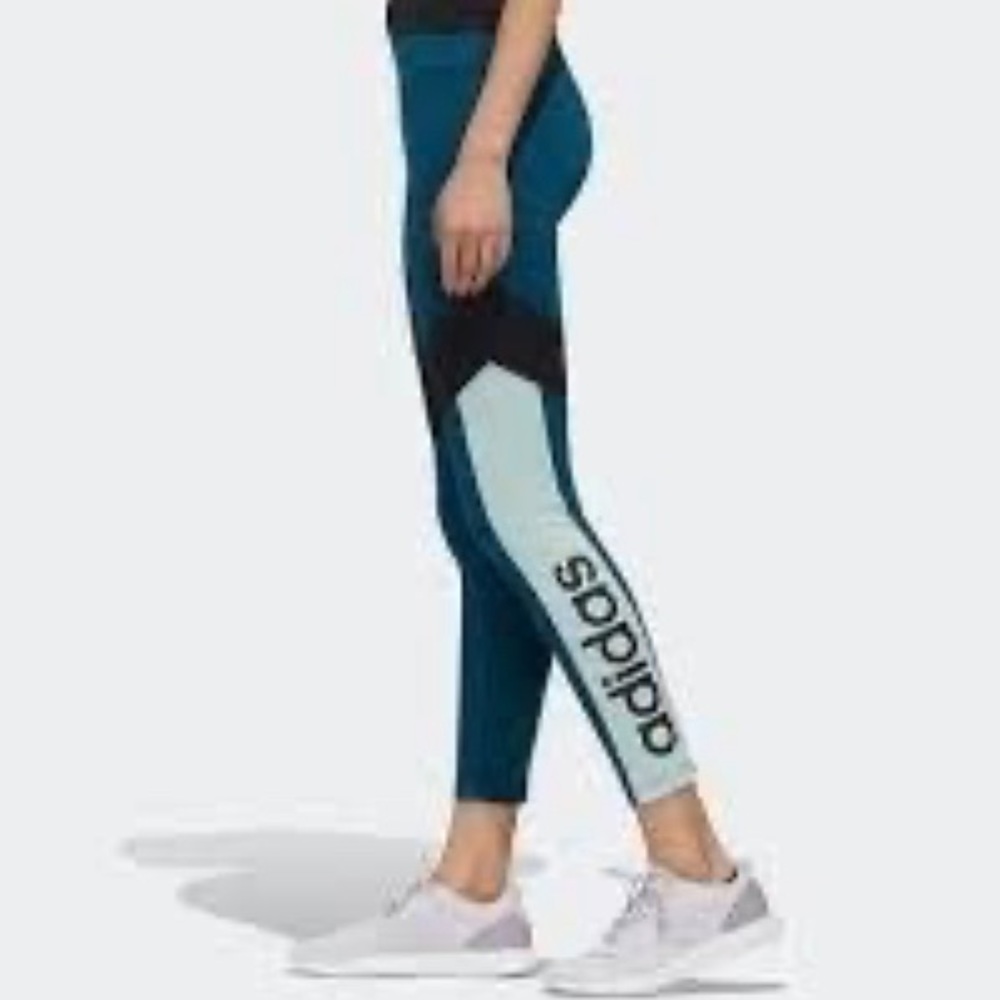 Adidas Women's Design 2 Move Teal Mint Leggings WOT